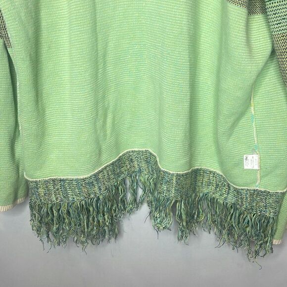 Gypsy05 Fringe Trim Multi Color Shawl Cardigan. Size XS. - Picture 12 of 14